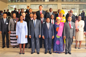 Líderes participantes da 18ª reunião do Comité Ministerial do Orgão da SADC