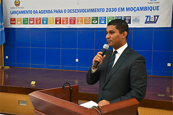 Ministro Celso Correia discursa na celebração do 71º aniversário da ONU