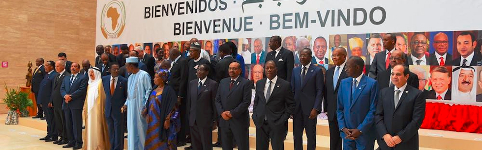 Foto de família da 4ª Cimeira África-Árabe em Malabo, Guiné Equatorial