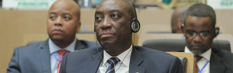 Ministro Oldemiro Baloi na Cimeira da União Africana, em Adis Abeba, Etiópia