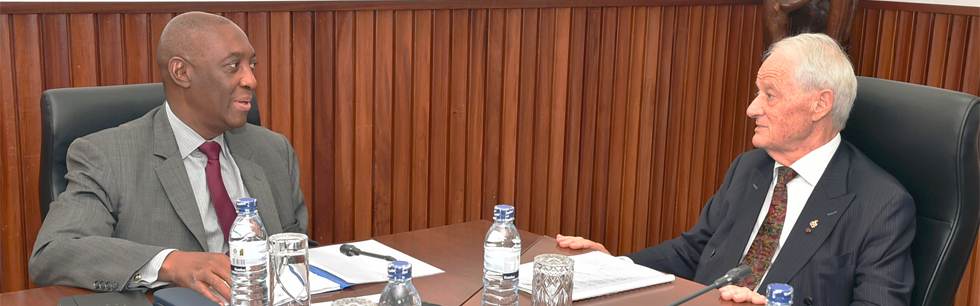 Ministro Baloi em Audiência com o enviado especial Philip Ruddock