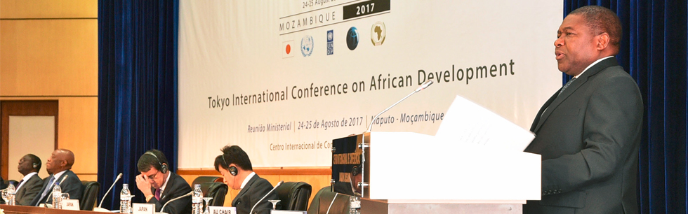 Presidente Nyusi a proceder a abertura da Reunião Ministerial TICAD, em Maputo