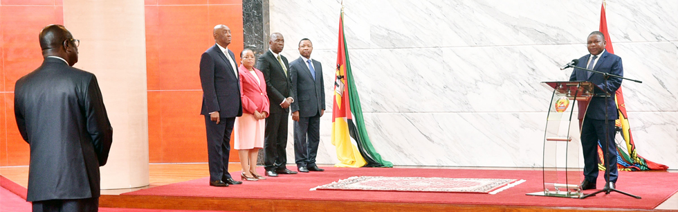 Presidente da República Nyusi discursa na cerimónia de acreditação de novos embaixadores