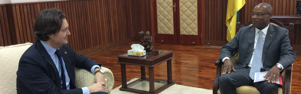 Ministro Pacheco na audiência com o Vice-Ministro das Relações Exteriores da Noruega, Jens Holte