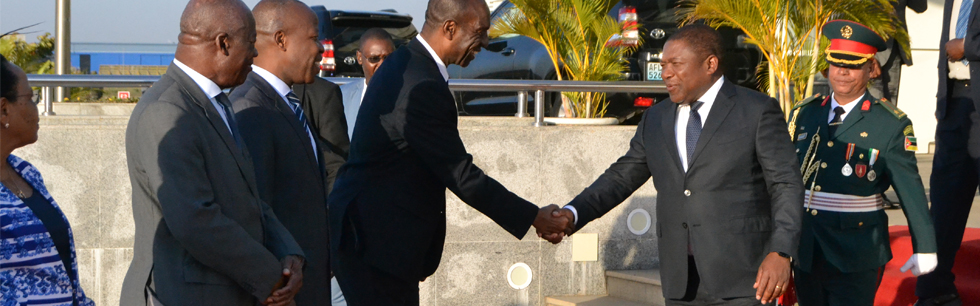 Presidente da República no cerimonial de partida a Portugal