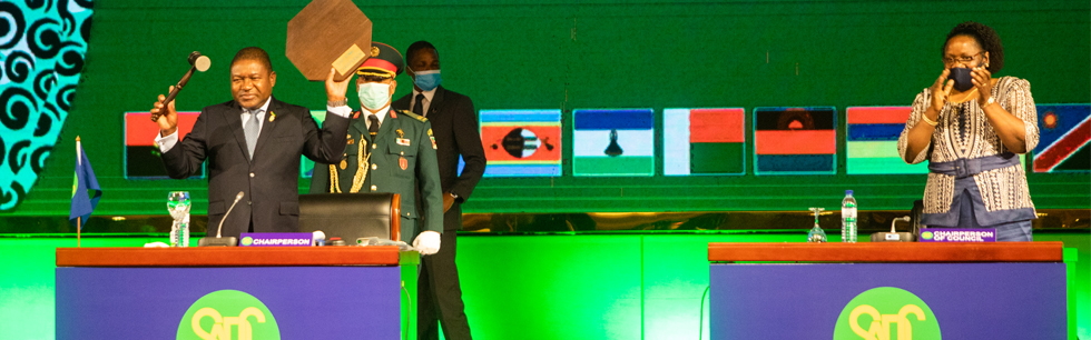 Presidente da República, Filipe Jacinto Nyusi na 40ª Cimeira dos Chefes de Estado e de Governo da SADC