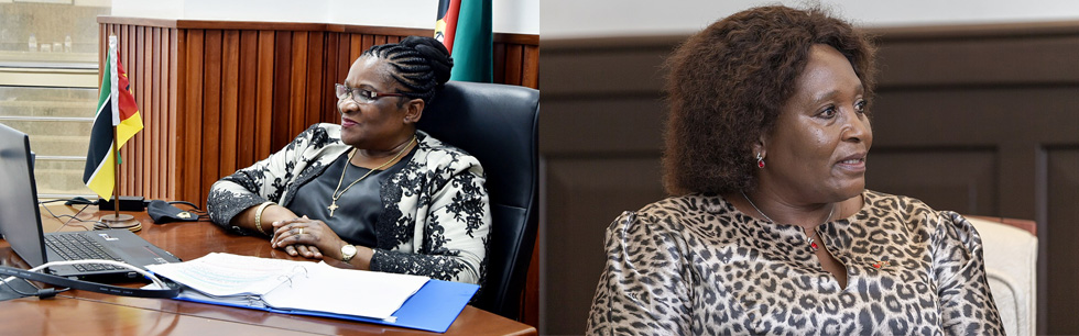 As imagens (de arquivo) das duas ministras