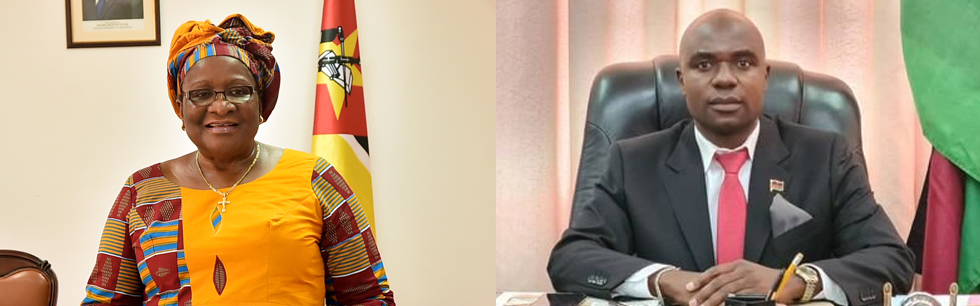 Ministra Verónica Macamo e o Ministro dos Negócios Estrangeiros do Malawi, Eisenhower Nduwa Mkaka , conversaram ao telefone