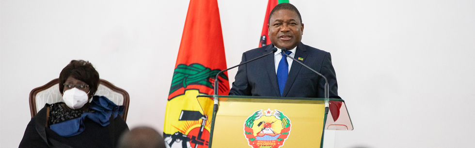 Presidente Nyusi discursa na cerimónia de saudação ao Corpo Diplomático acreditado em Moçambique