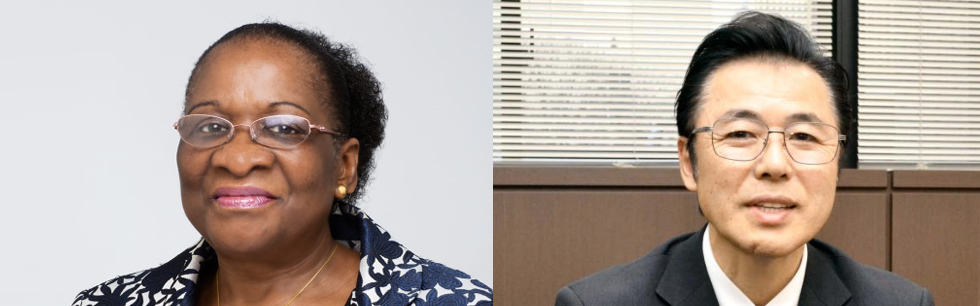 Ministra Verónica Macamo e o Embaixador do Japão em Moçambique, Hajime Kimura