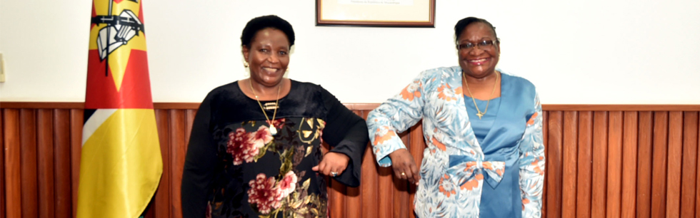 Ministra Verónica Macamo e a homóloga de Eswatini, Thuli Dladla