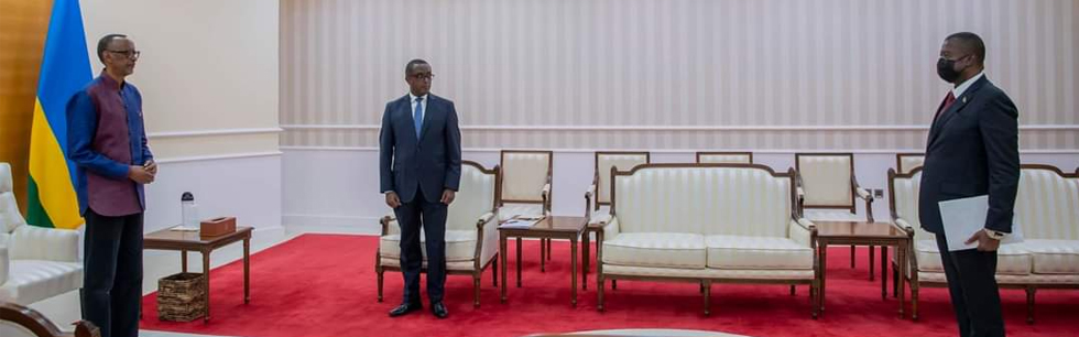 Alto Comissário Amade Miquidade apresenta cartas Credenciais ao Presidente do Ruanda Paul Kagame