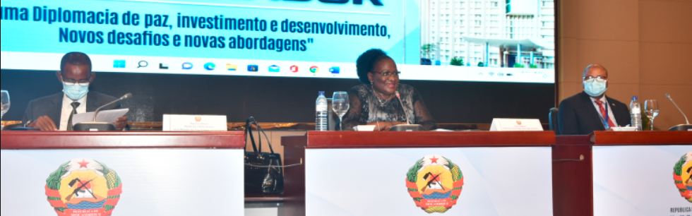 Ministra Verónica Macamo na sessão de encerramento do 10º Conselho Coordenador do MINEC