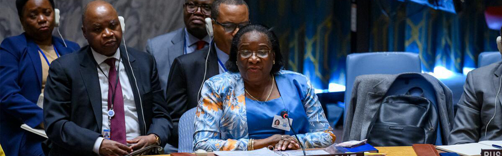 Ministra Verónica Macamo discursa no debate de alto nível no Conselho de Segurança das Nações Unidas em Nova Iorque