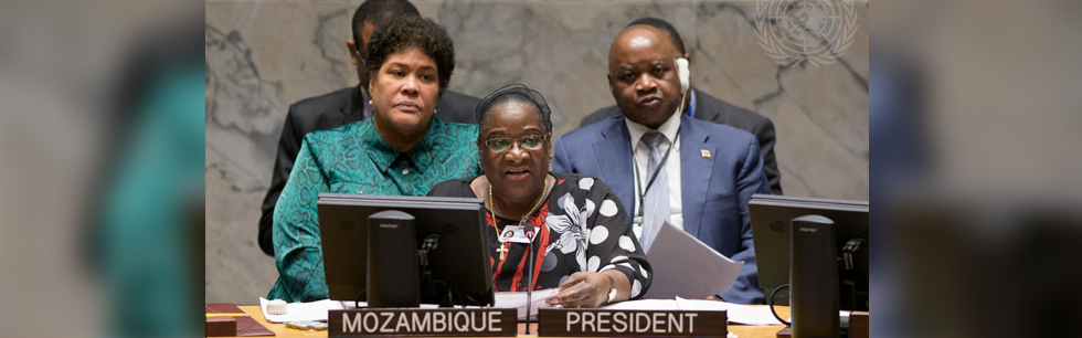 Ministra Verónica Macamo a presidir o Debate Aberto de Alto Nível no Conselho de Segurança das Nações Unidas, em Nova Iorque