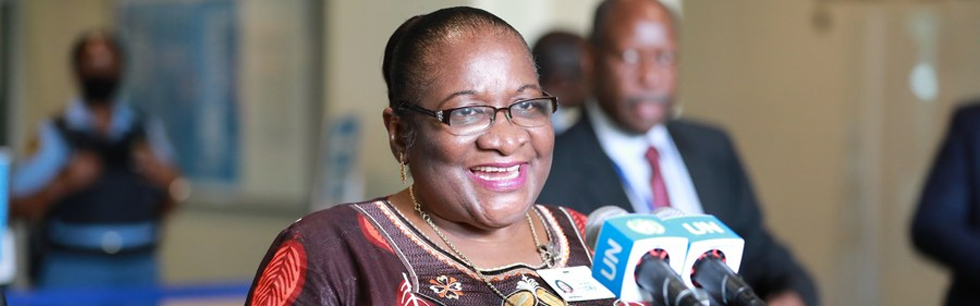 Ministra dos Negócios Estrangeiros e Cooperação Verónica Macamo nas Nações Unidas