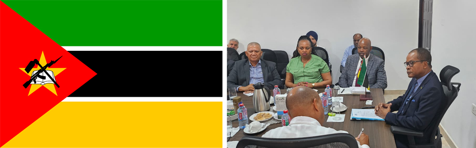 Embaixador fortunato albrinho na auduência com a delegação do Ministério das Obras Públicas Habitação e Recursos Hídricos que efectua uma visita ao Gana