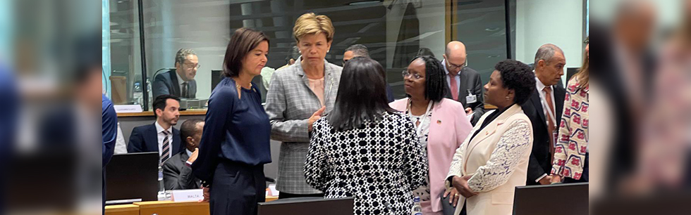 4. Secretária de Estado Maria de Fatima Manso interage com os participantes da 3ª Reunião Ministerial UA UE