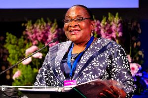 Ministra Verónica Macamo discursa em Oslo, na Conferência sobre a Protecção de Criança em Situação de Conflito Armado