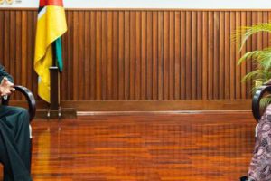 Ministra Verónica Macamo no tête a tête com o Ministro das Relações Exteriores da Índia Subrahmanyam Jaishankar