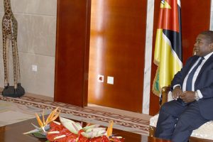 Presidente da República na audiência que concedeu ao Vice Presidente do Botswana