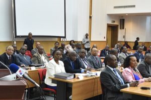 Ministro Baloi na sessão de encerramento do oitavo Conselho Coordenado do MINEC