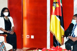 Audiência do Presidente Nyusi à enviada especial do presidente da RDC