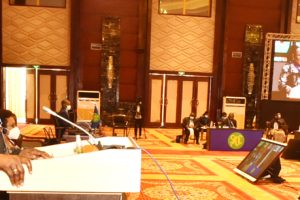 Ministra Verónica Macamo discursa na sessão de abertura do Conselho de Ministros da SADC, em Maputo