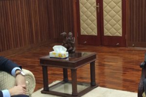 Ministro Pacheco na audiência com o Vice-Ministro das Relações Exteriores da Noruega, Jens Holte