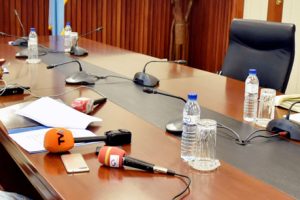 Ministra Verónica Macamo na audiência que concedeu à Subsecretária Geral das Nações Unidas e Directora Executiva da ONU-Mulheres, Phumzile Mlambo-Ngcuka, em Maputo