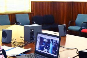 Ministra Verónica Macamo em reunião virtual com o homólogo de Botswana, Lemogang Kwape