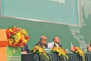 Primeiro-Ministro, Carlos Agostinho do Rosário, ao discursar no Fórum Macau