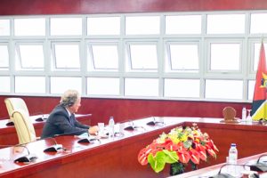 Presidente Nyusi na audiência que Concedeu ao Director Executivo da PMA