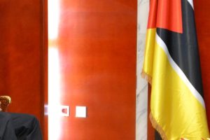 Presidente da República, Filipe Jacinto Nyusi, ao receber o diplomata da Indonésia