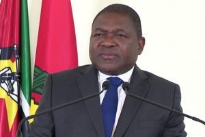 Presidente Filipe Nyusi ao proferir à Comunicação à Nação sobre a situação de segurança em Cabo Delgado