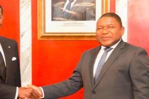 Presidentes Filipe Nyusi e Teodoro Obiang