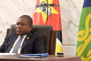 Foto de arquivo do Presidente Nyusi na 34ª Cimeira dos Chefes de Estado e de Governo da União Africana