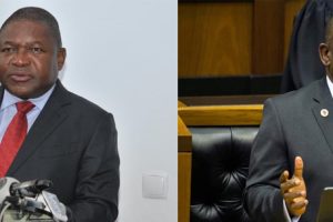Presidentes Filipe Nyusi e Ciryl Ramaphosa