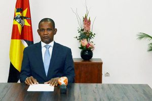 Vice-Ministro Manuel Gonçalves no momento da gravação da mensagem de felicitação alusivo ao aniversário da IORA